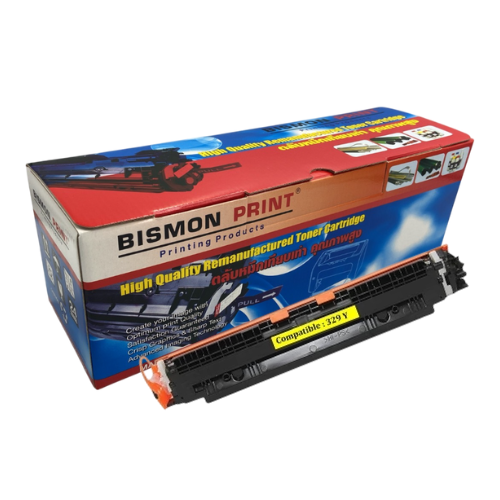 ตลับหมึกเทียบเท่า Toner Cartridge Compatible Canon 329 Yellow, CRG329 Remanufactured